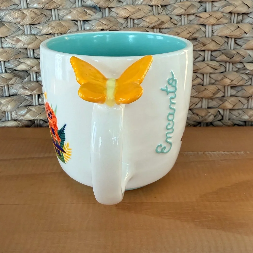 DISNEY Encanto & Magenta “HOLA CASITA!” Mug Cup Casa House 3D Butterfly 18oz